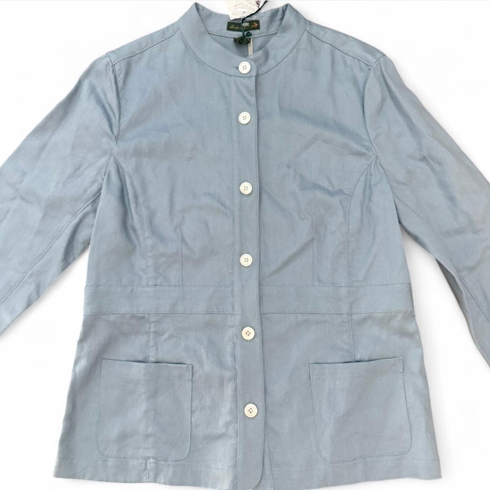 Orvis Signature Collection button down linen utility shirt / jacket